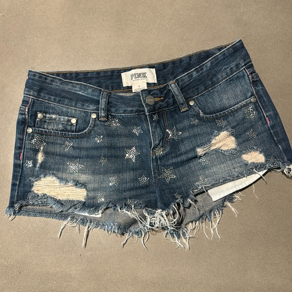 Rhinestone denim stars size 2